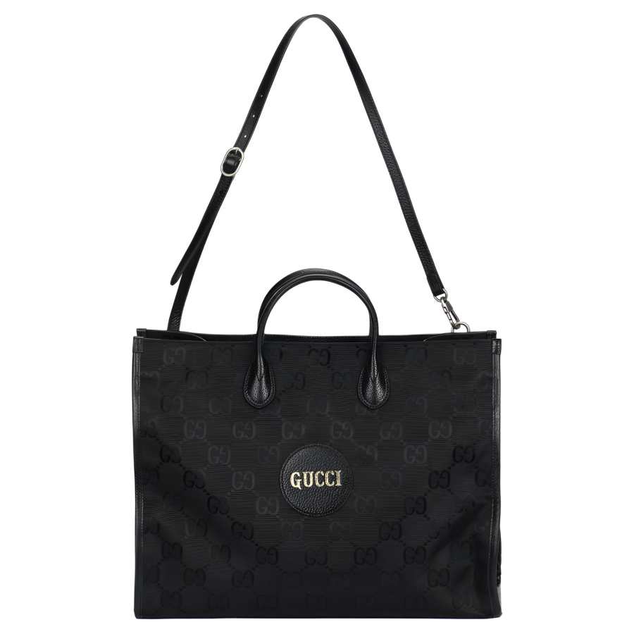 GUCCI Off The Grid Nylon With Leather Tote Bag, Shopping Bag, Crossbody Handbag, Shoulder Bag Men's Black