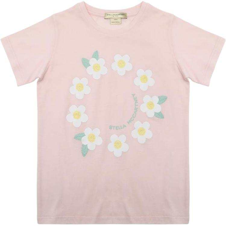 Stella McCartney Kids T Shirts Crew Neck Moderate