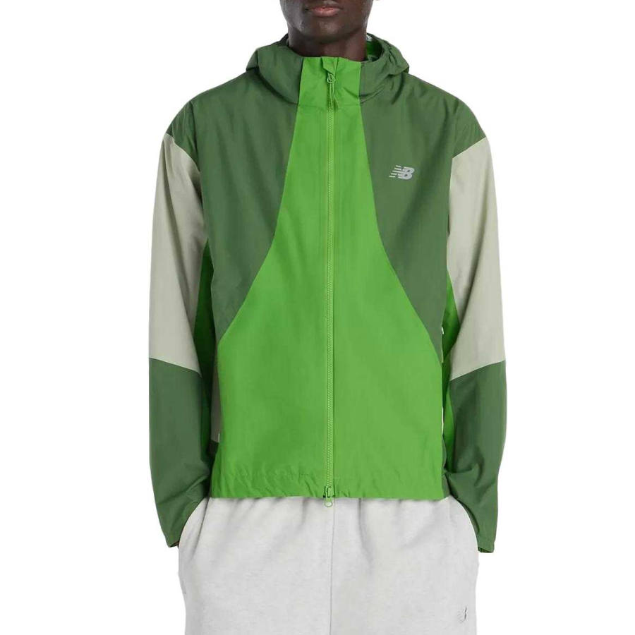 New Balance New Balance Jackets Men's Deep High Mountain Green Hooded Moderate Other