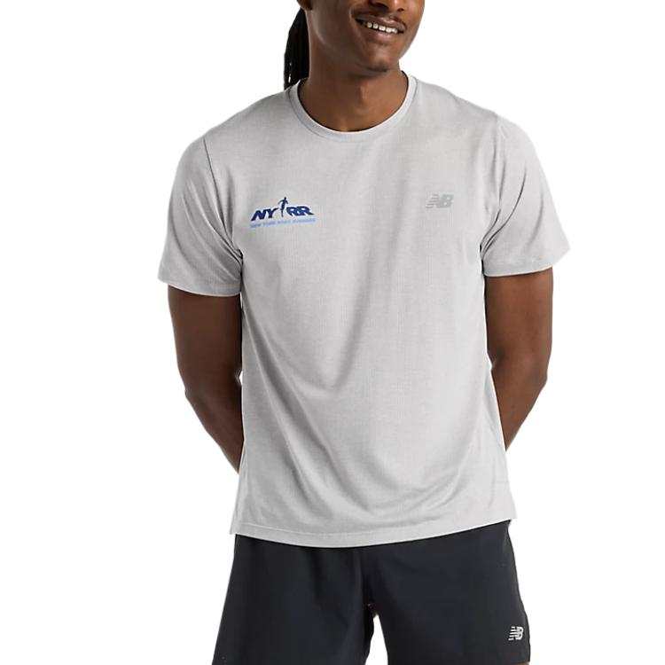 New Balance New Balance Nyrr Run For Life T Shirt Men's Gray