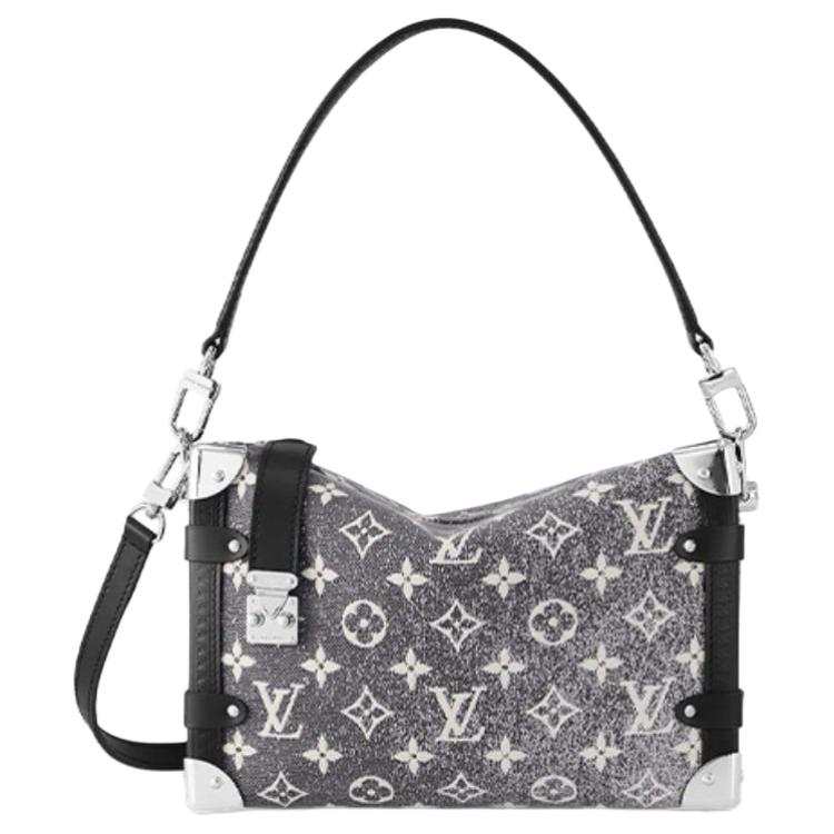 LOUIS VUITTON LOUIS VUITTON Monogram Jacquard Denim Side Trunk Gray