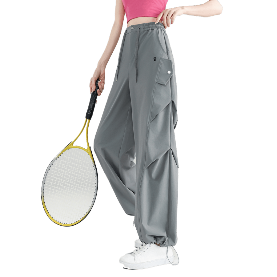 Barbie Sports Pants Unisex Trendy Gray Moderate