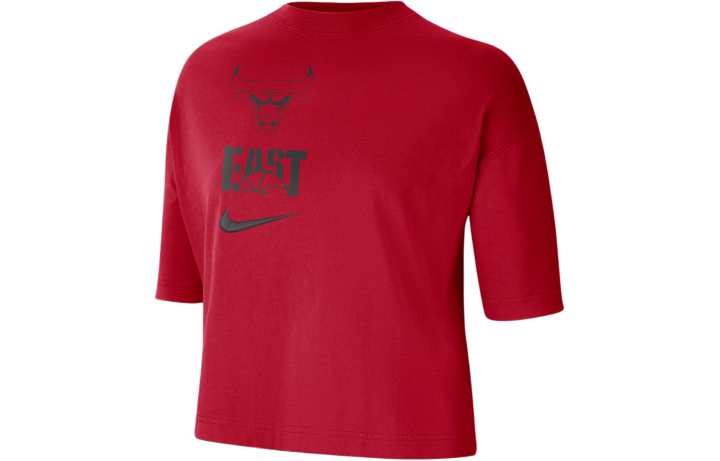 Nike Nike Nba Women's Chicago Bulls Essential Boxy Tee Red
