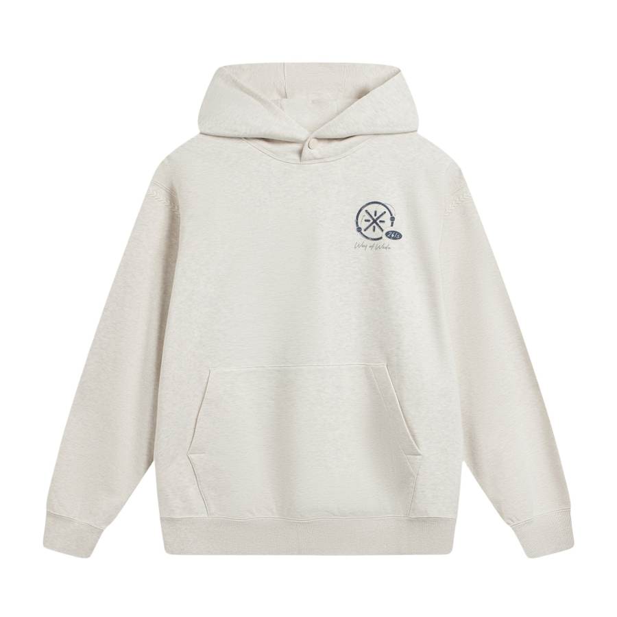Li-Ning Li Ning Wade Sweatshirts Men's Heather Gray Tile Gray Hooded Moderate