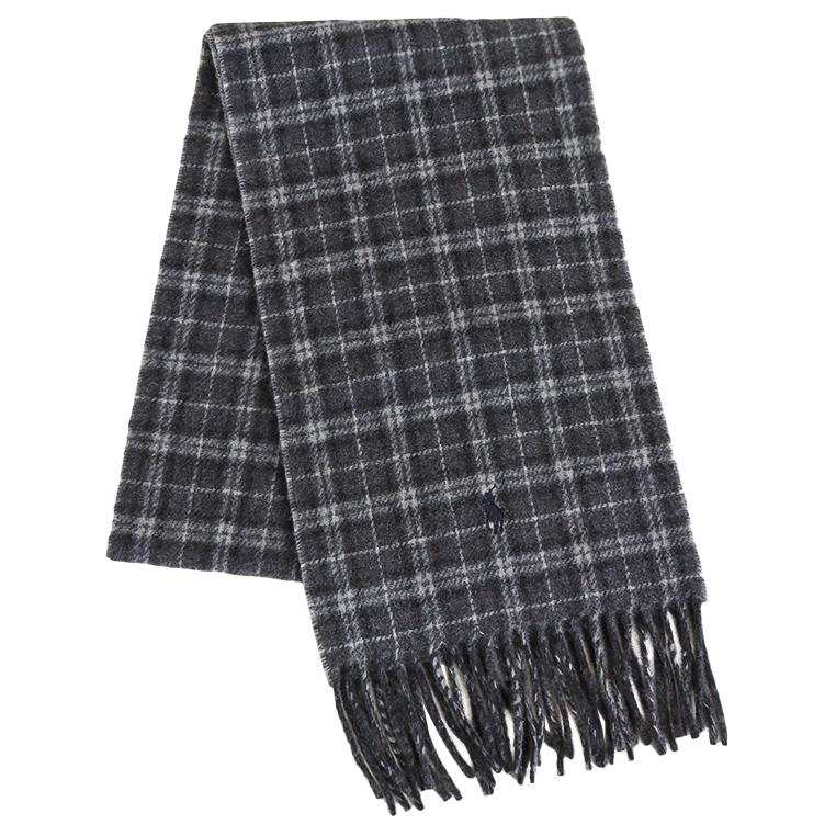 Polo Ralph Lauren Recycled Wool Knit Scarves Unisex Gray