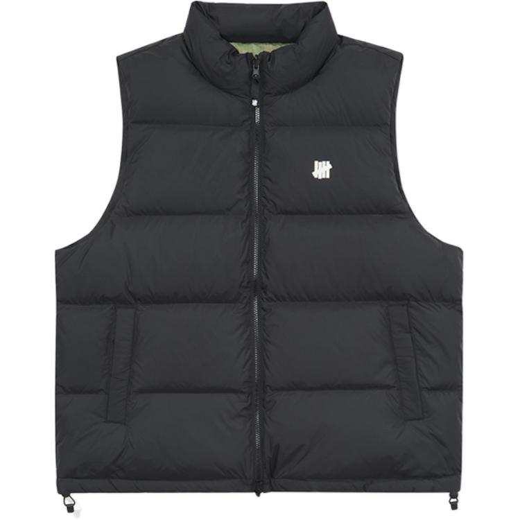 UNDEFEATED UNDEFEATED Down Vests Unisex Stand Collar Moderate Reversible