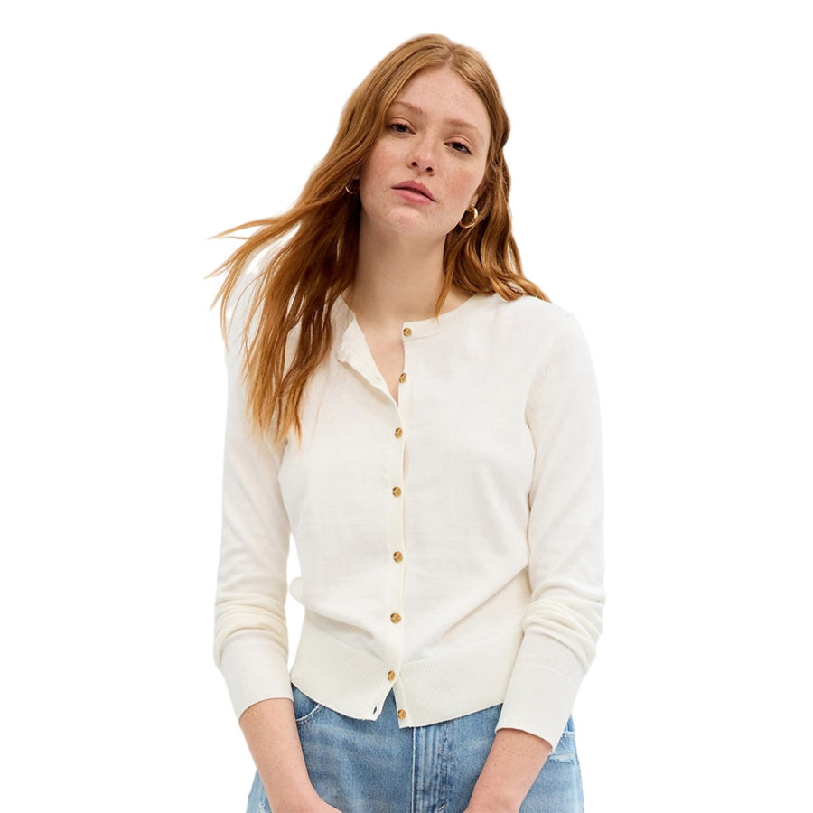 GAP Knitwear Women's Crew Neck Moderate Cardigan