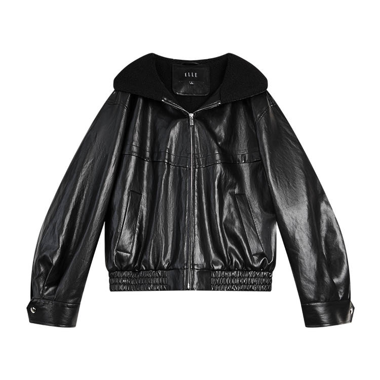 ELLE ELLE Leather Jackets Women's Lapel Moderate Other