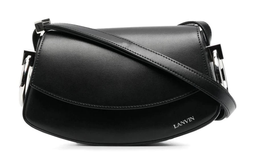 Lanvin Leather Crossbody Bag, Shoulder Bag Women's Black