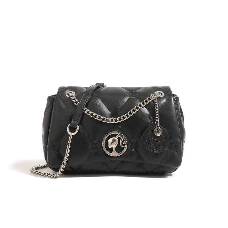 Barbie Pu Crossbody Bag, Shoulder Bag Women's Black
