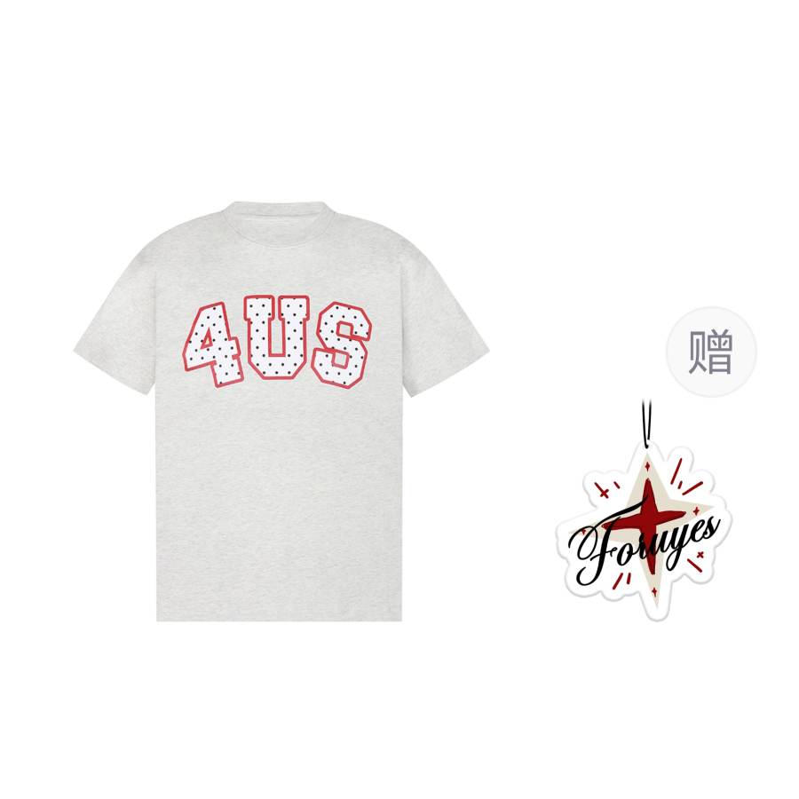 FORUYES T Shirts Women's Crew Neck Moderate