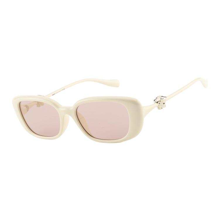 VERSACE VERSACE Plate Square Sunglasses Unisex Milk White