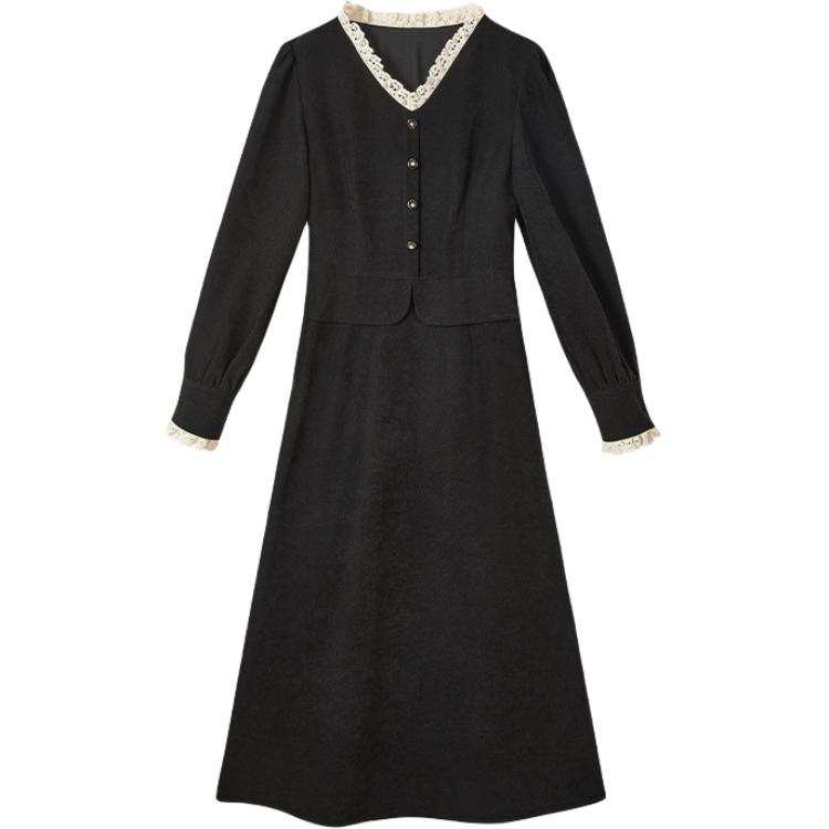 XIANGYING Long Sleeved Dress Women's