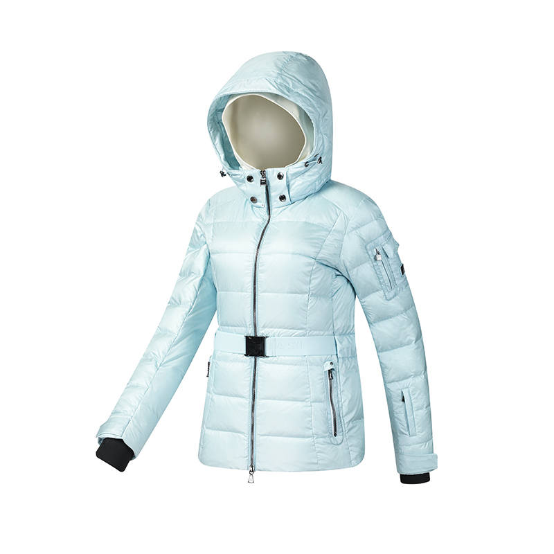 FILA SKI Down Jacket Women's Washed Denim Blue