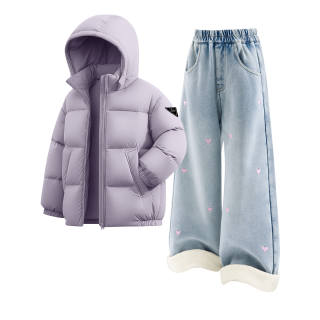 Disney Kids Casual Sportswear Hooded Thickened