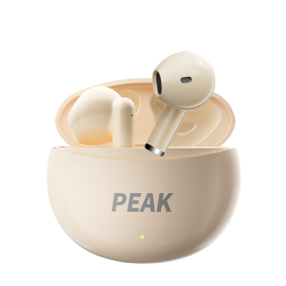 PEAK PK 16 Compact, Comfortable, HD Sound Quality, Bluetooth 6.0, Long Battery Life Half In ear Wireless Headphones