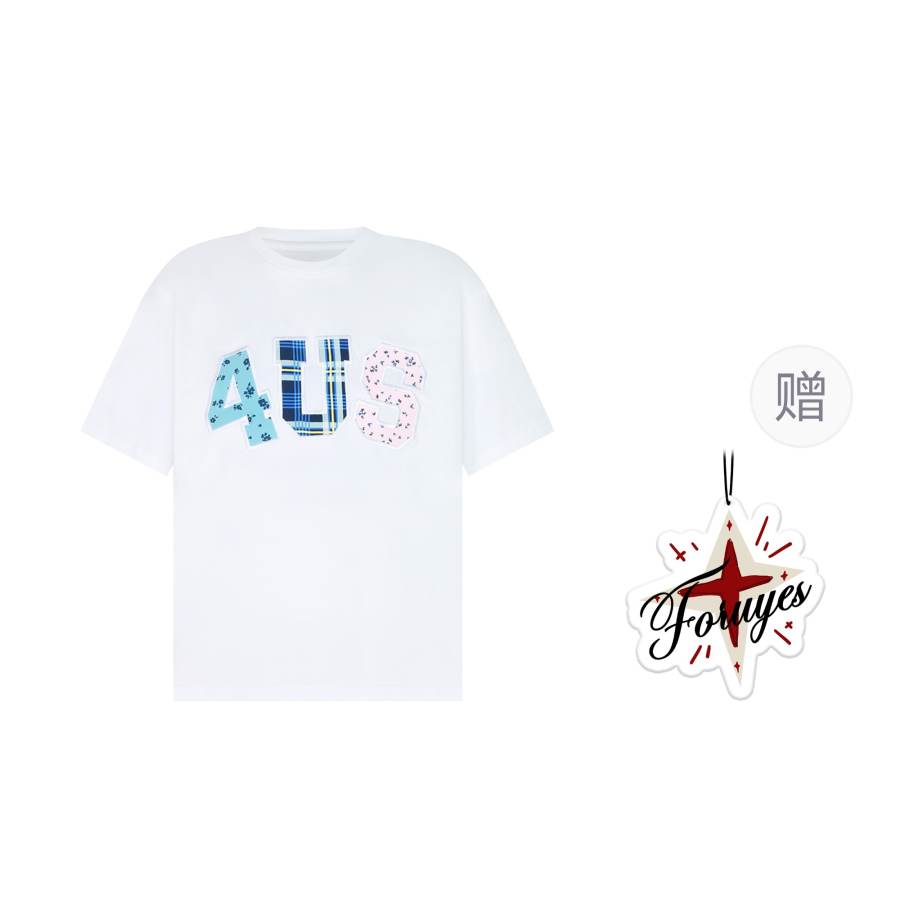 FORUYES T Shirts Women's Crew Neck Moderate