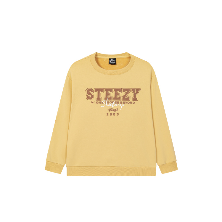 361° Sweatshirts Men's Wisdom Yellow Crew Neck Thickened