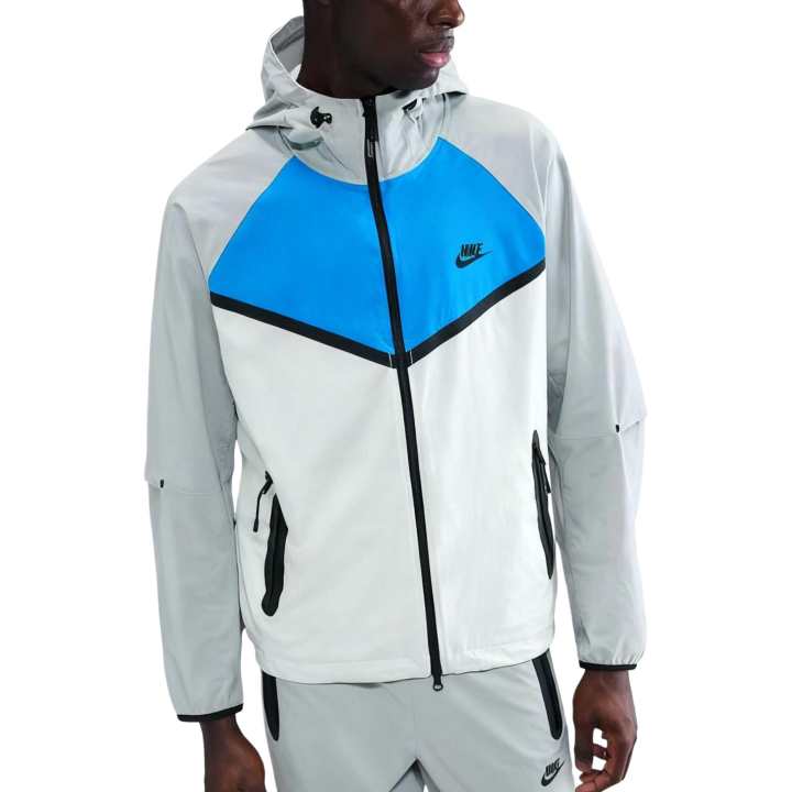 Nike Nike Jackets Men's Photon Dust/Light Smoke Gray/Light Blue/Black Hooded Moderate Other