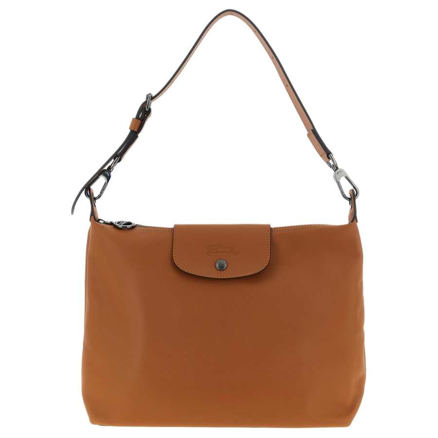 LONGCHAMP Le Pliage Xtra Cow Leather HOBO Shoulder Bag Medium Women's Brown