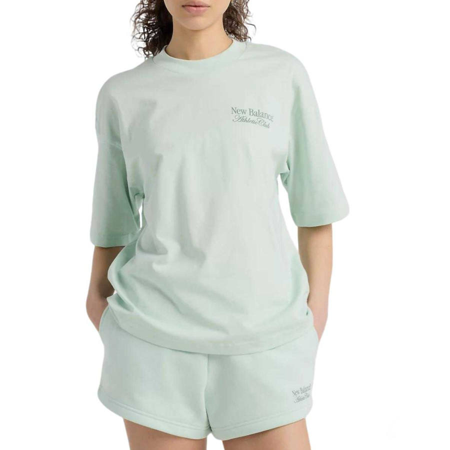 New Balance New Balance Linear Drop Shoulder Sleeve T Shirt Women's