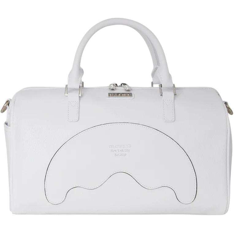 SPRAYGROUND 35L Metal Accessories Handbag Travel Bag Unisex White