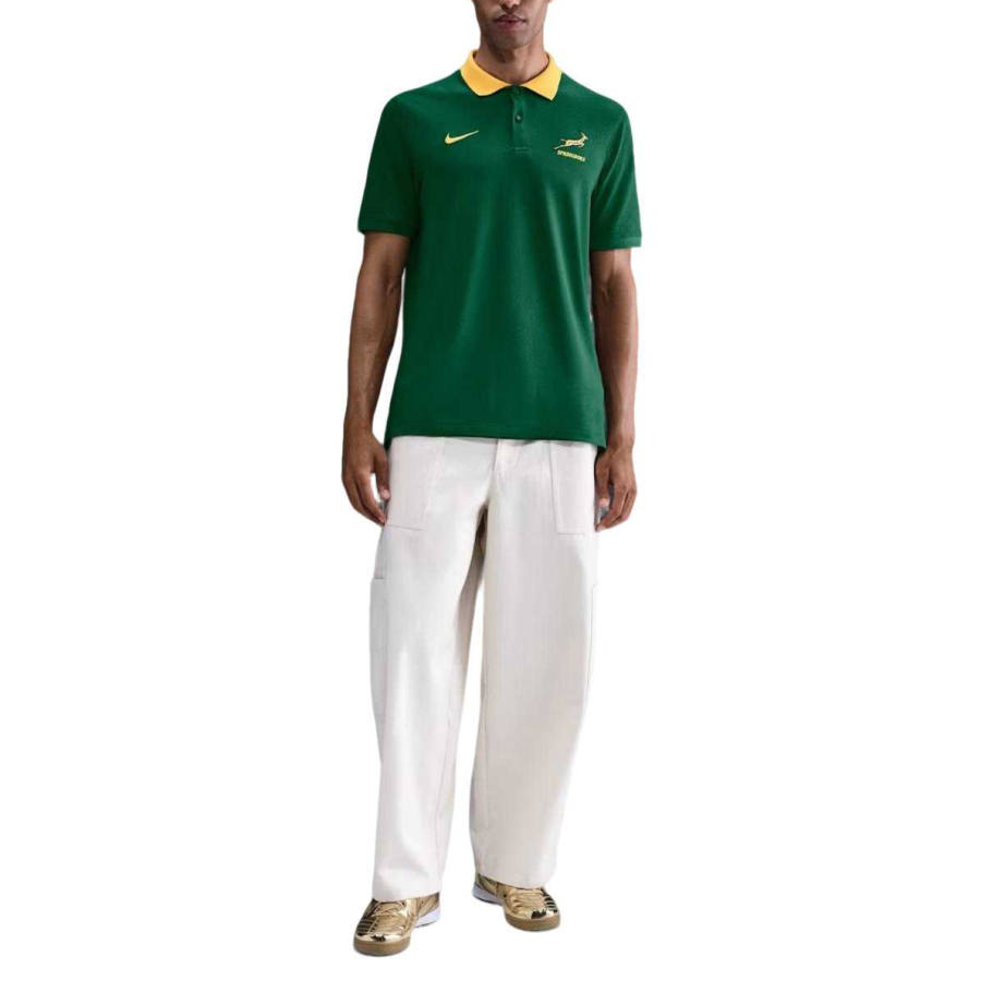 Nike Nike Polo Shirts Men's Canyon Green/University Gold Polo Collar Moderate Other