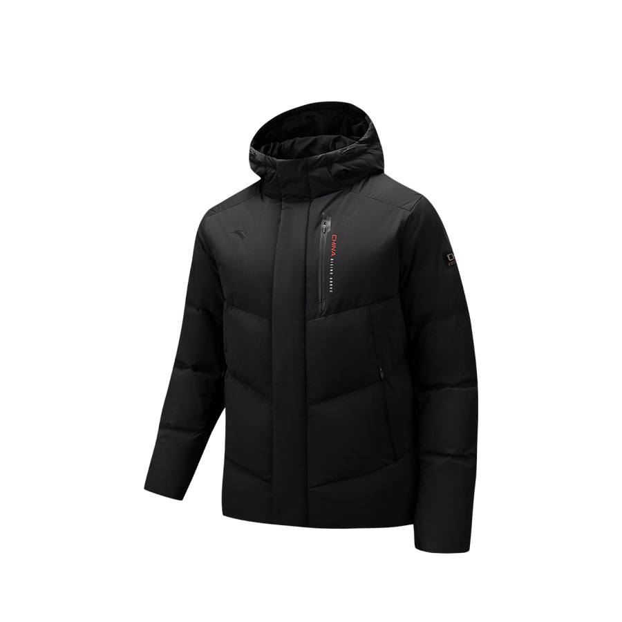 ANTA ANTA Down Jackets Men's Basic Black 6 Hooded Moderate