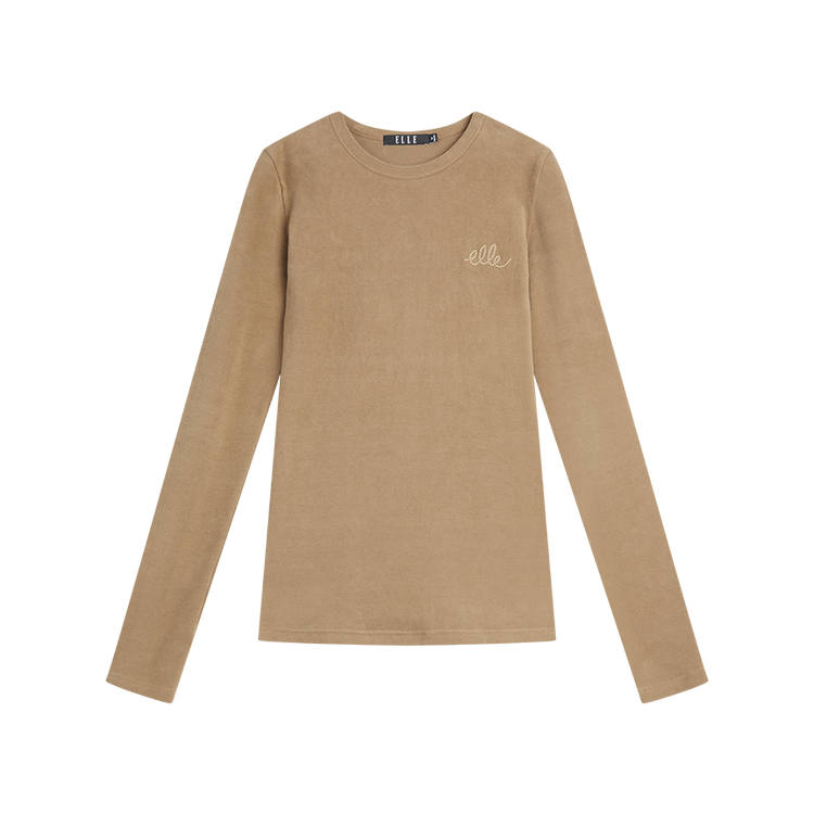 ELLE T Shirts Women's Crew Neck Moderate