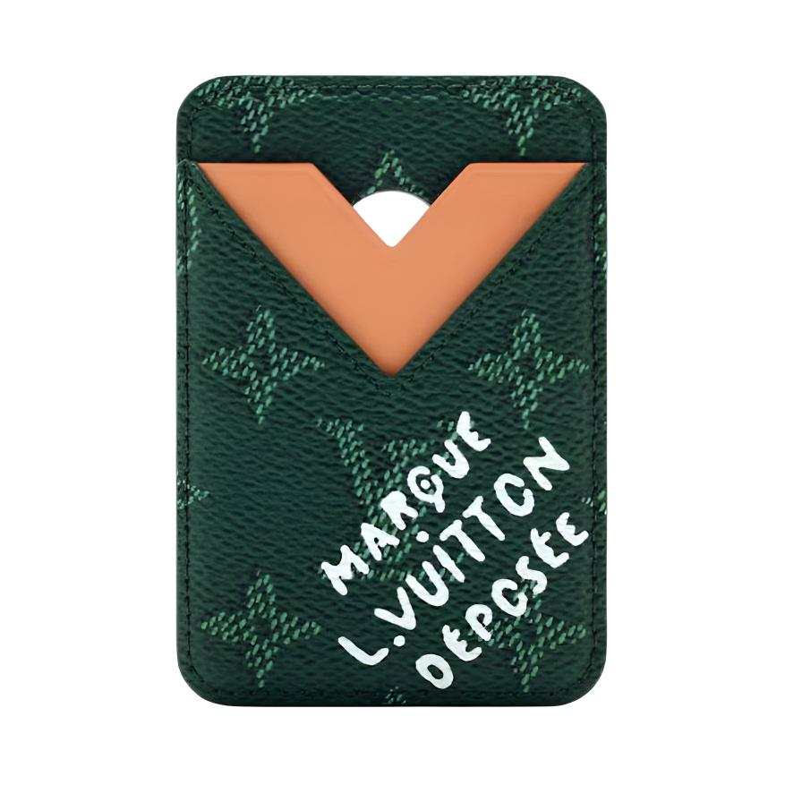 LOUIS VUITTON Coated Canvas Card Holder Men's Spruce Green
