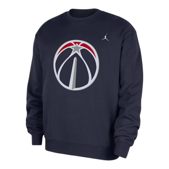 Jordan Jordan Washington Wizards Statement Essentials Men's Jordan Nba Fleece Crew-Neck Sweatshirt