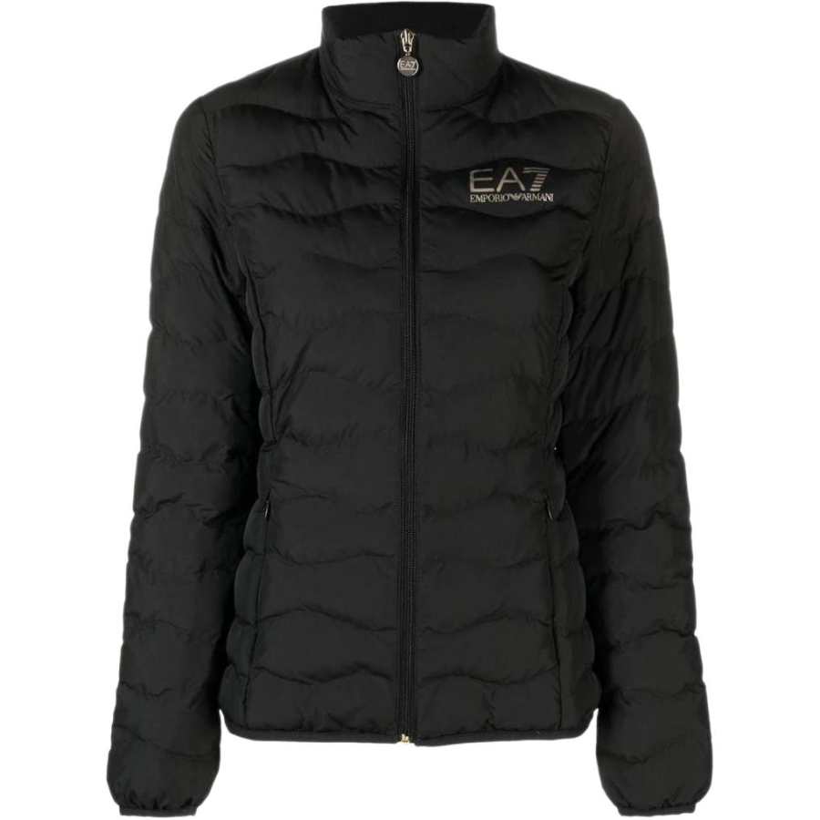 Emporio Armani logo-print puffer jacket
