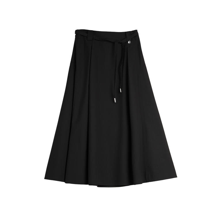 ELLE Casual Long Skirts Women's Black Moderate Mid Length Other