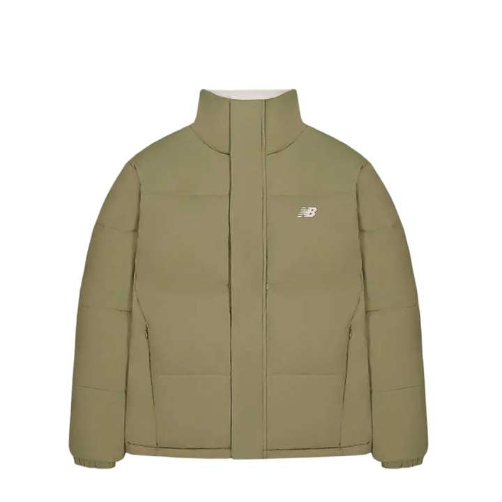 New Balance New Balance Down Jackets Men's Hidden Green Stand Collar Moderate