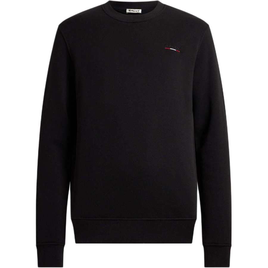 BALLY BALLY Sweatshirts Men's Black Crew Neck Moderate