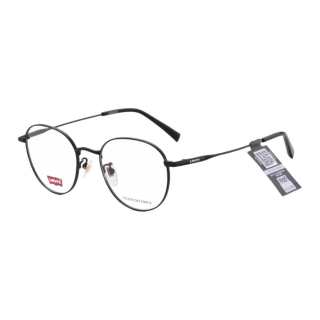 Levis Titanium Material Round Prescription Glasses Unisex Bright Black