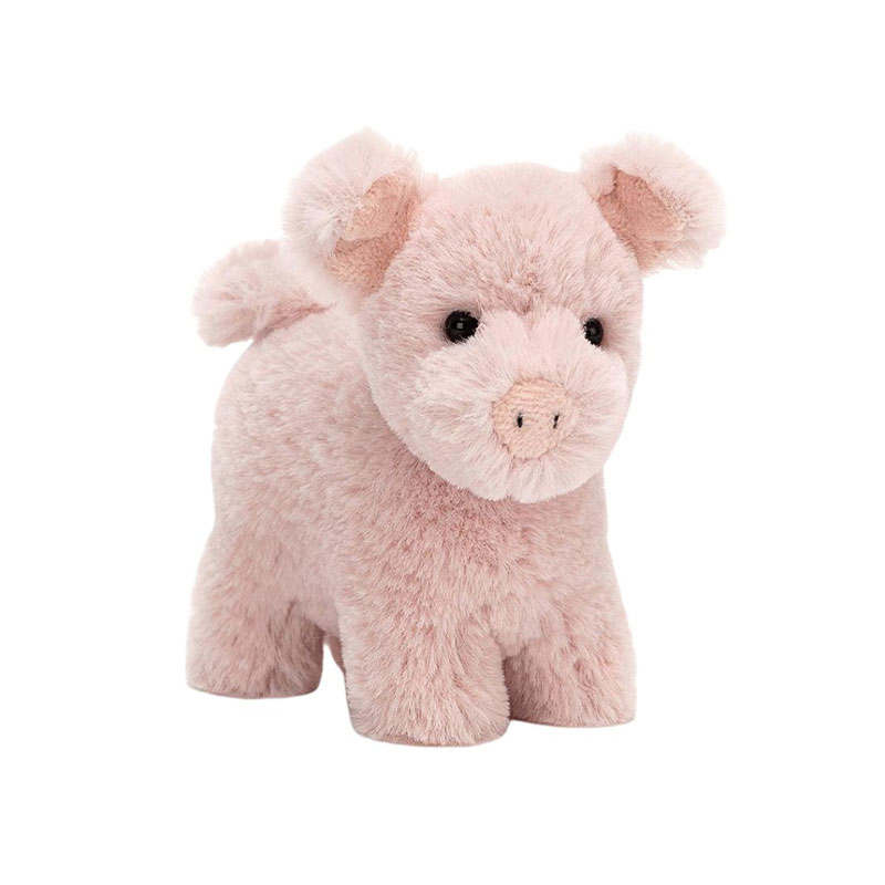 JELLYCAT Rural Animal Collection Diddle Piggy Polyester Dolls Plush Doll 10cm Height