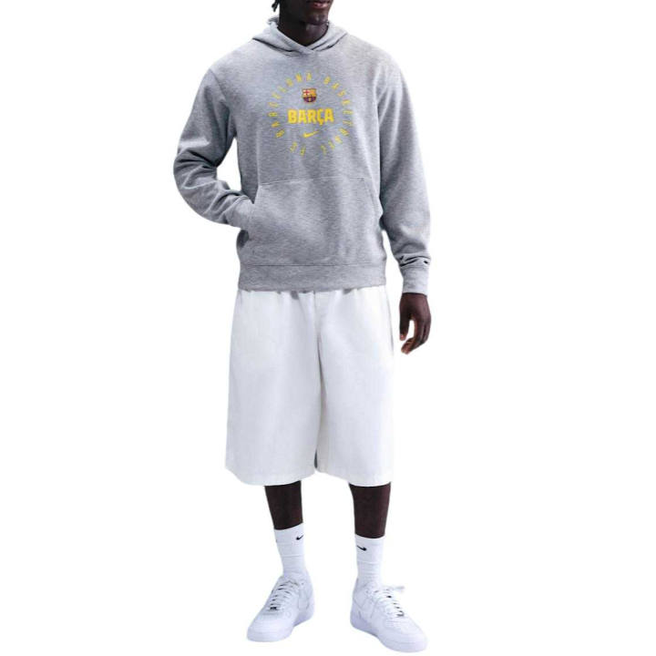 Nike Nike Sweatshirts Men's Dark Gray Heather Flower Hooded Moderate
