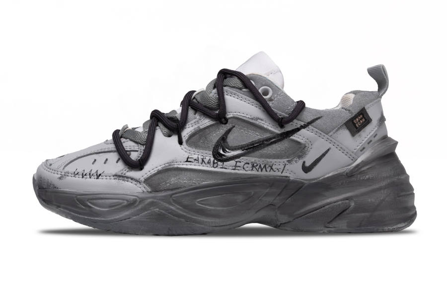 Nike Nike M2K Tekno Abrasion Resistant Low top Chunky Sneakers Women's Gray