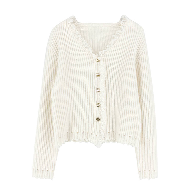 VENICEW Knitwear Women's V Neck Moderate Cardigan