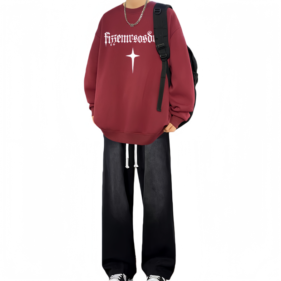 Sugarfunk Sugarfunk Sweatshirt Sets Men's Crew Neck Moderate