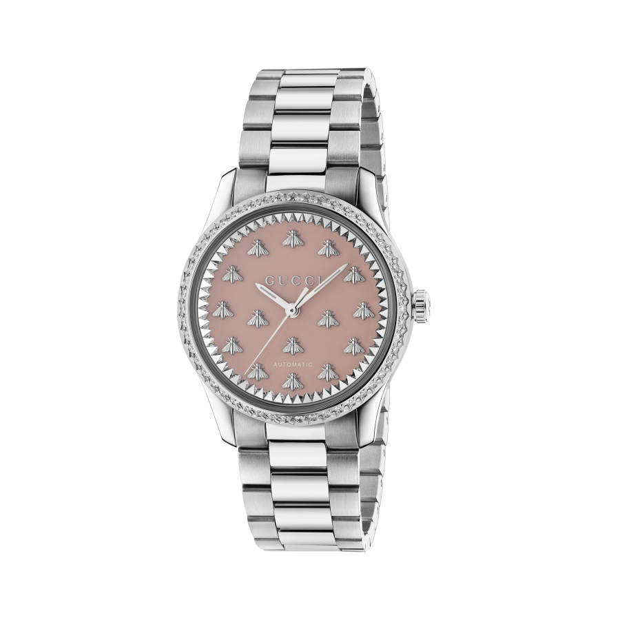 GUCCI Mechanical Movement Unisex Wrist Watches 38mm Pink Watch Dial