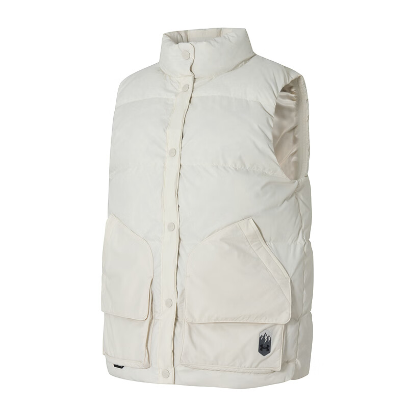 Under Armour Down Vests Women's White Stand Collar Moderate Other