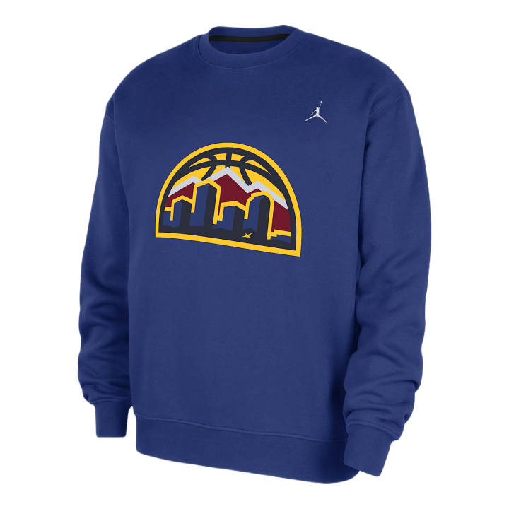 Jordan Jordan Denver Nuggets Statement Essentials Men's Jordan Nba Fleece Crew-Neck Sweatshirt