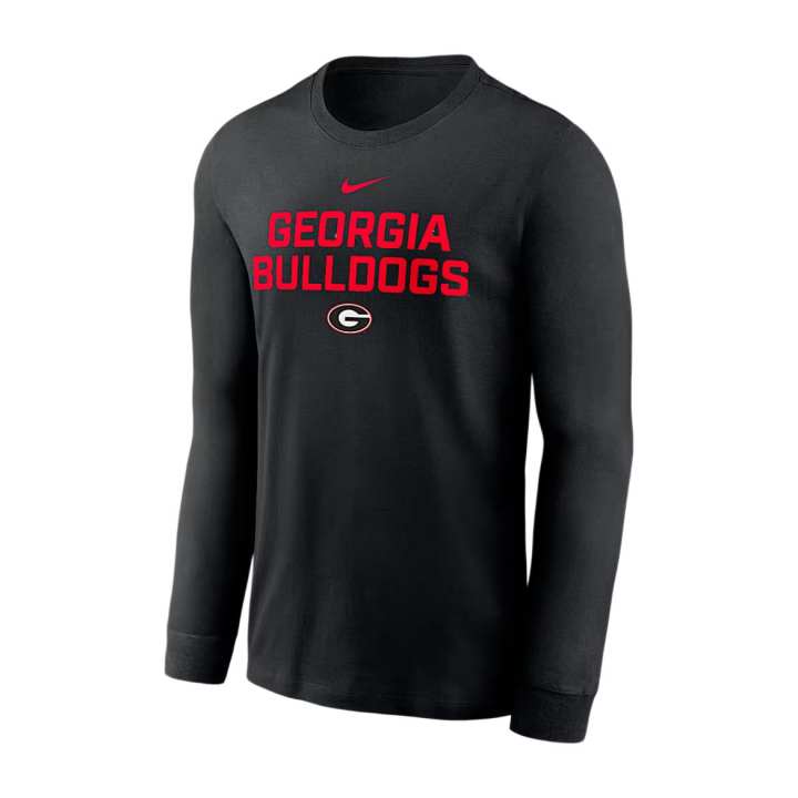 Nike Nike Georgia Sideline Men's Nike Dri FIT College Long Sleeve T Shirt