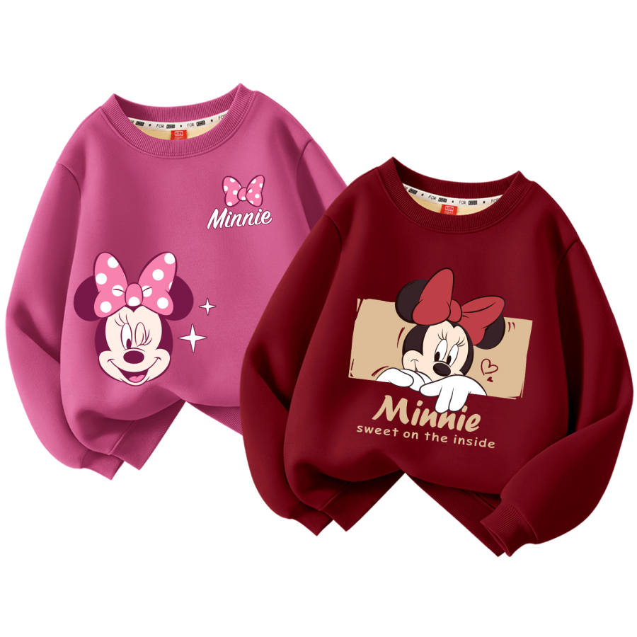 Disney Kids Sweatshirts Crew Neck Thickened