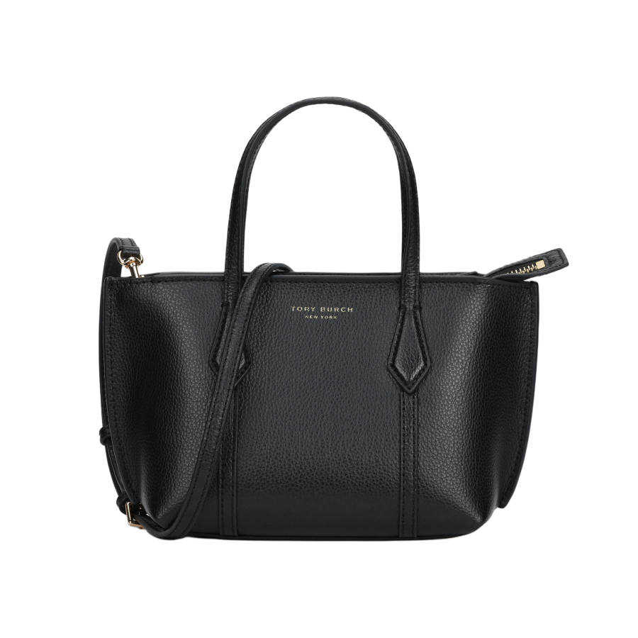 TORY BURCH Perry Leather Handbag Mini Women's Black