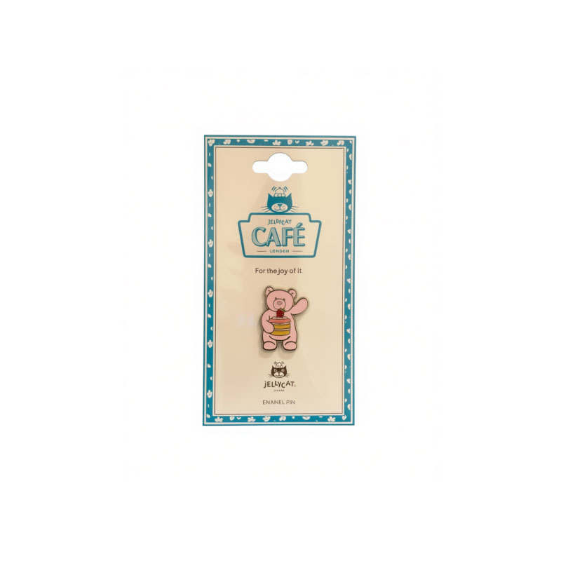 JELLYCAT Bear Collection Strawberry Cake Badges