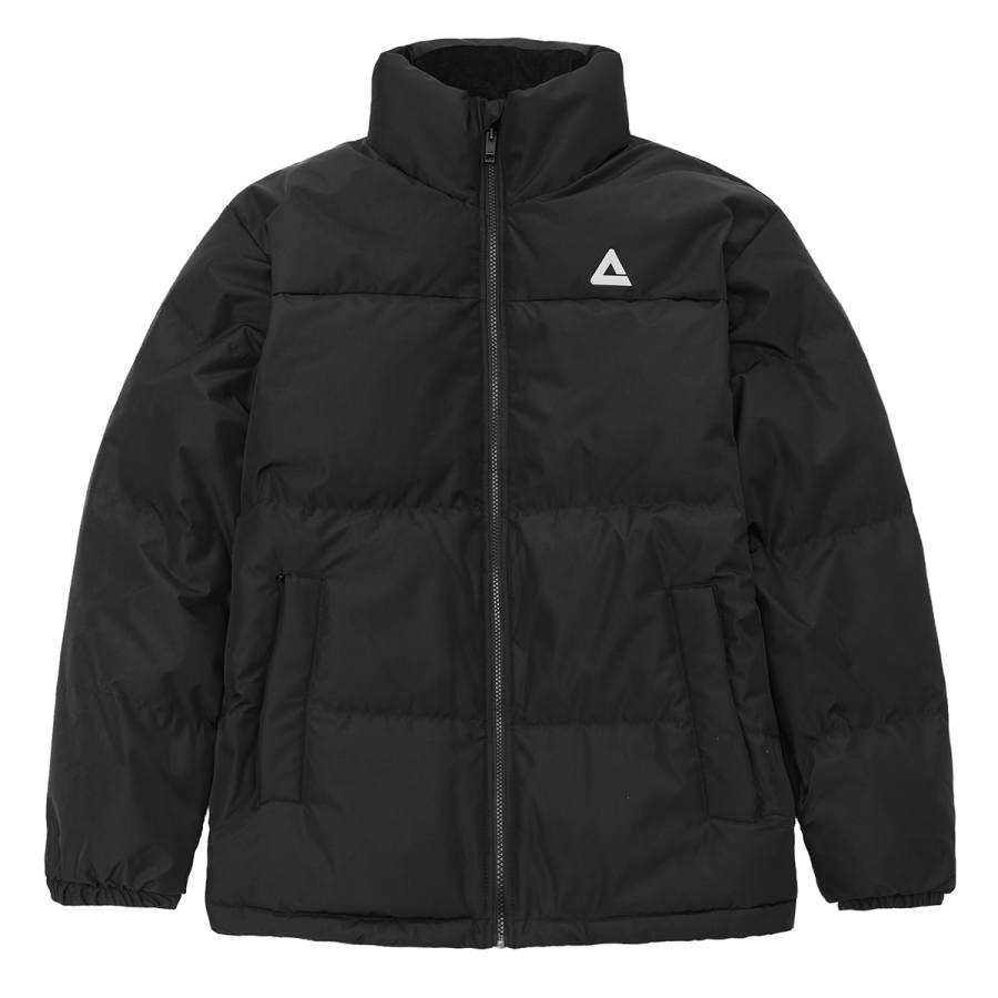 PEAK PEAK Down Jackets Unisex Black Stand Collar Thickened Down Coat