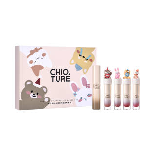 CHIOTURE Love Filled Home Box Smudge Proof Shiny Long Lasting Easy to Blend Complexion Clear Glossy Lip No Makeup